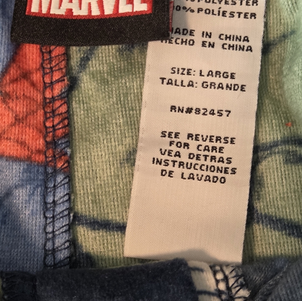 Mens Marvel Superheroes Characters Silky Pajama Pants Sz Large - Picture 6 of 6